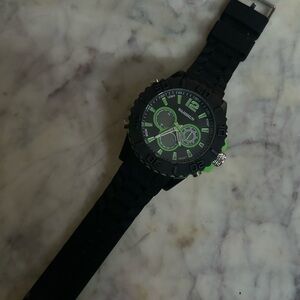 Black and Green  wahshun Wristwatch